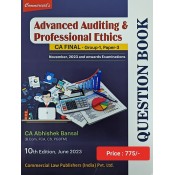 Commercial's Advanced Auditing & Professional Ethic Question Book/ Bank for CA Final Group 1 Paper 3 November 2023 Exam [New Syllabus] by CA. Abhishek Bansal